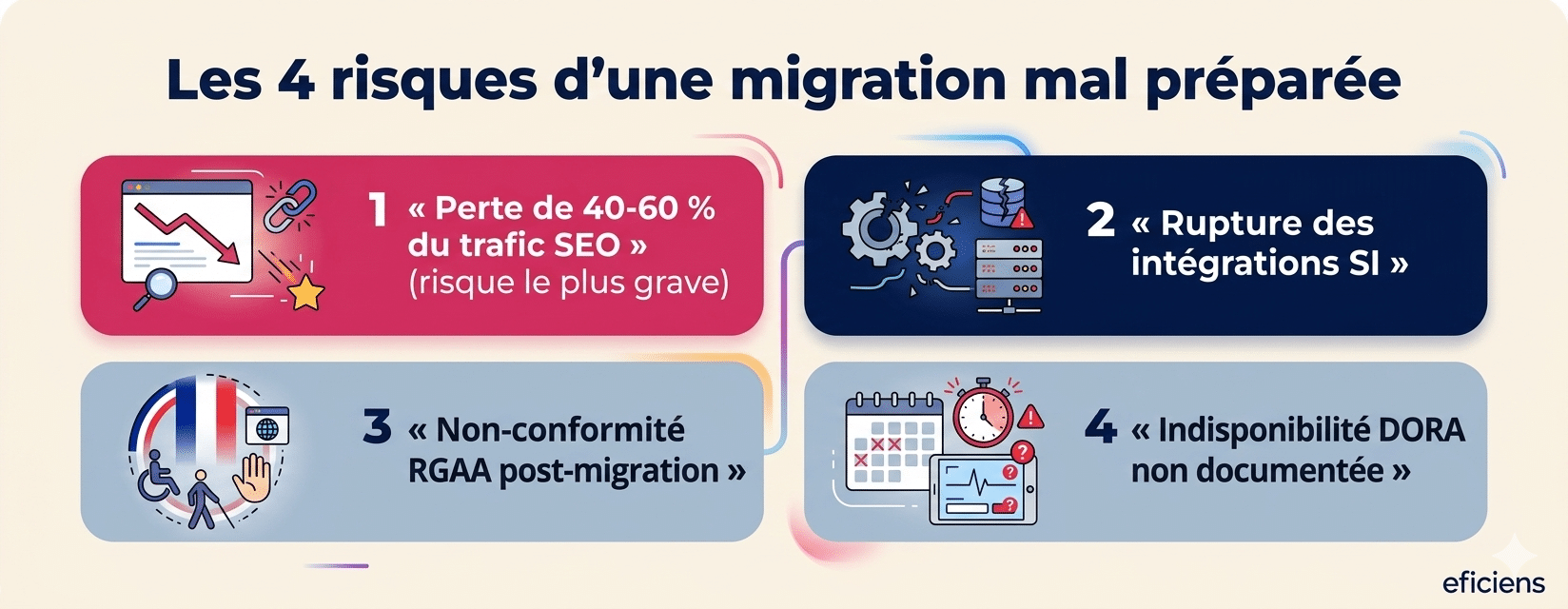 Les 4 risques d'une migration mal préparée