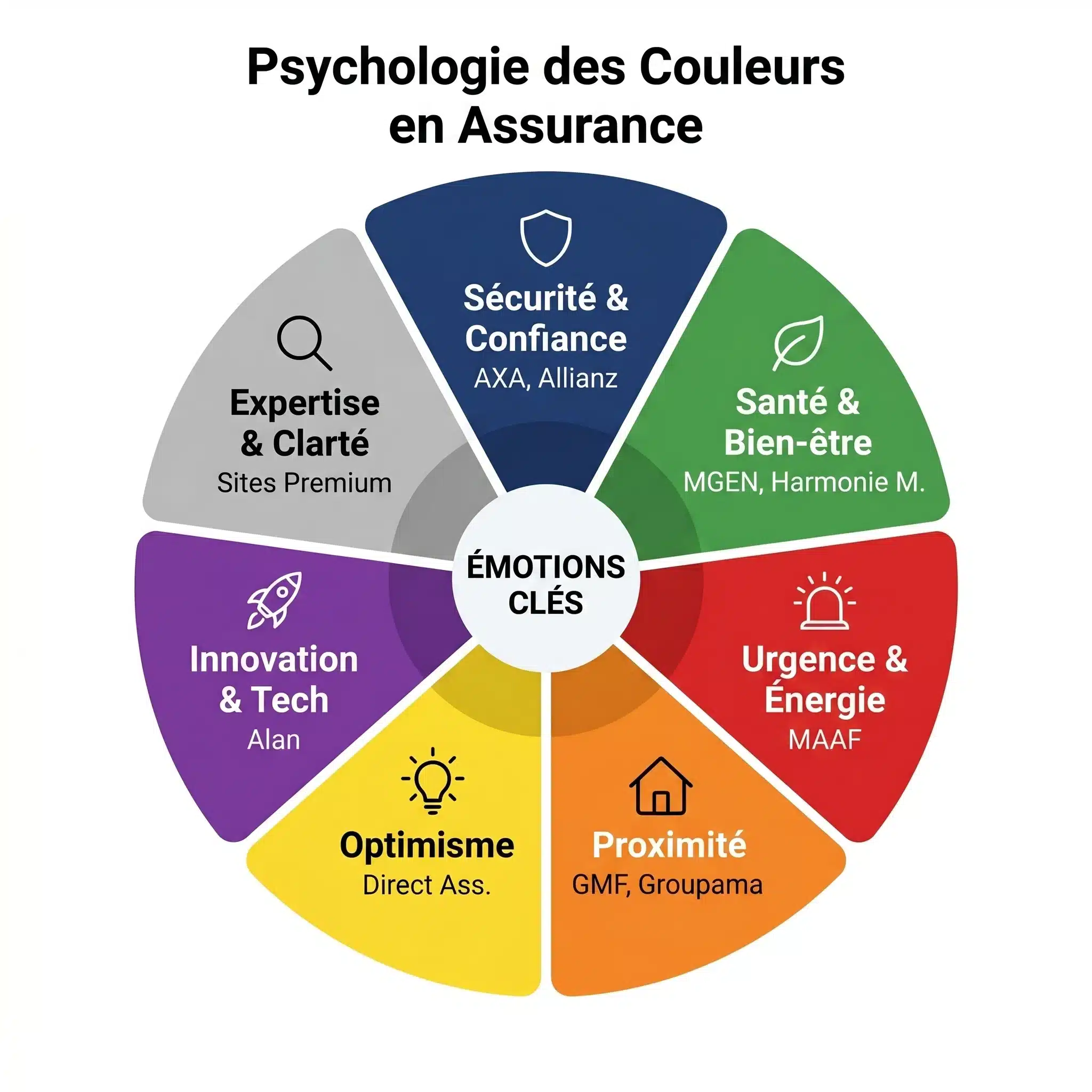 La palette des émotions : psychologie des couleurs en assurance