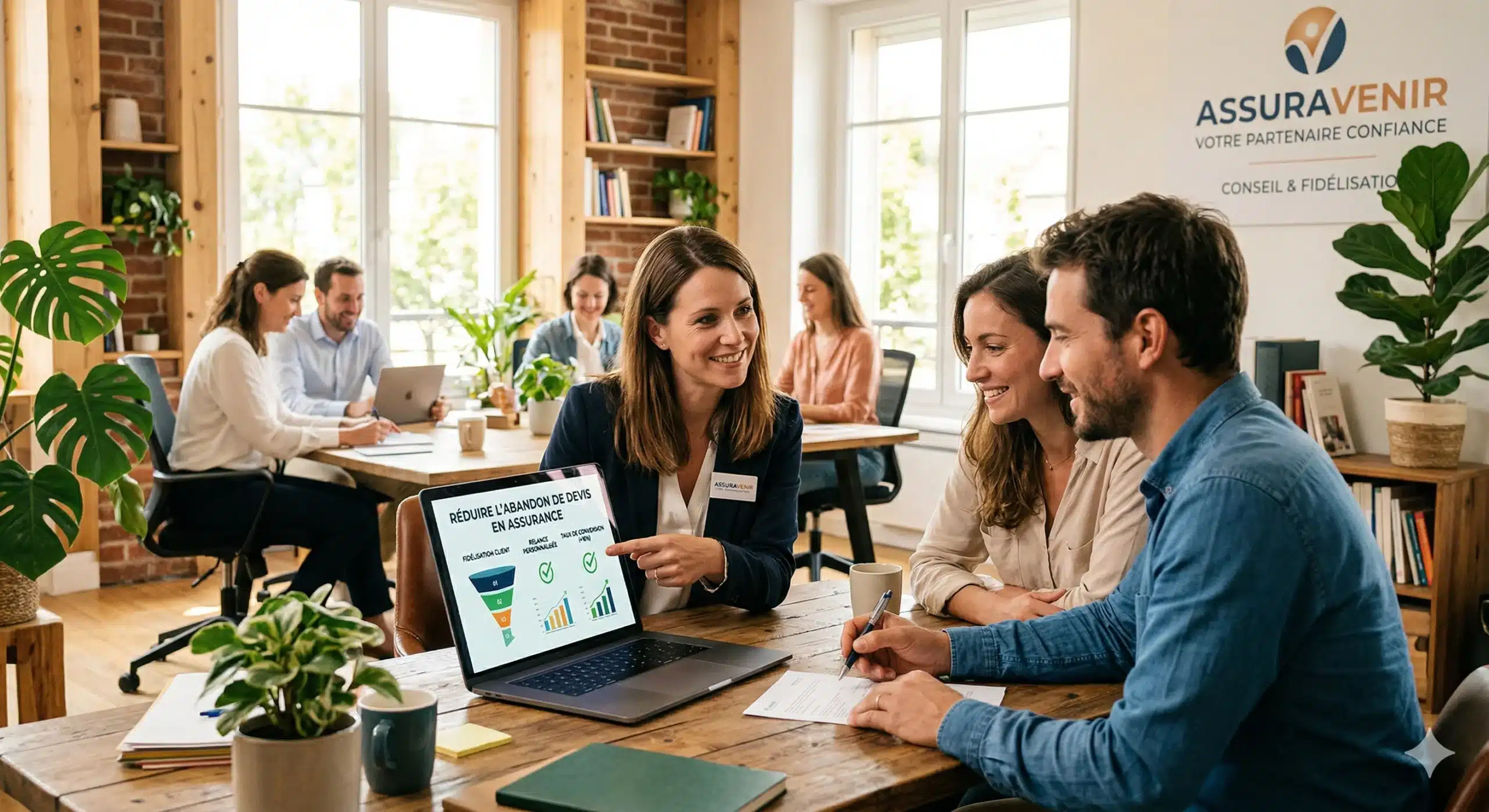 Espace de travail en assurance - Réduire l'abandon de devis en assurance