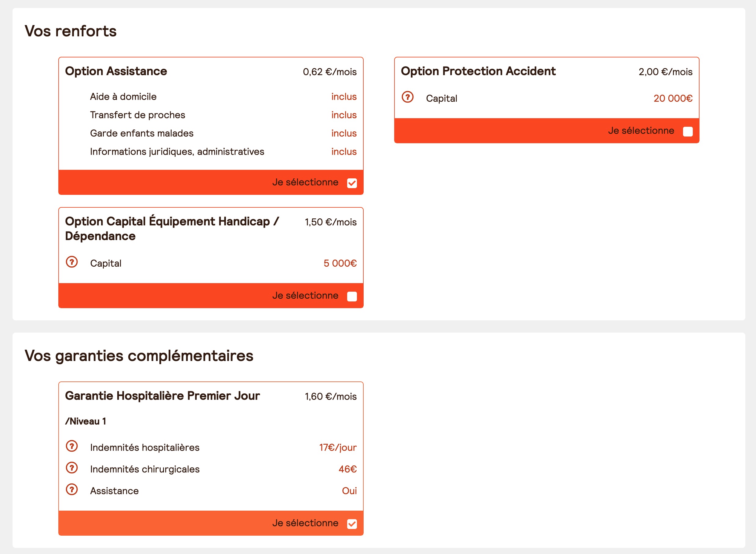Option et renfort mutuelle | VIASANTE Mutuelle client Eficiens