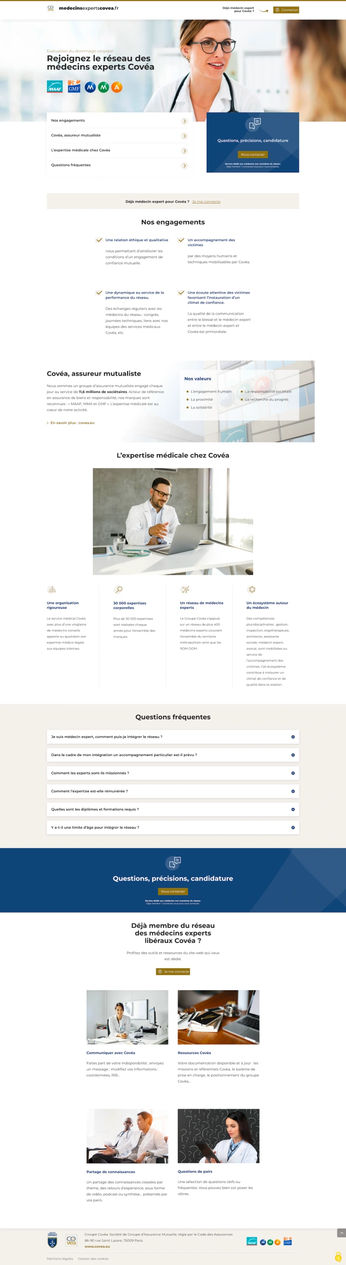 Covéa site captures d'écran