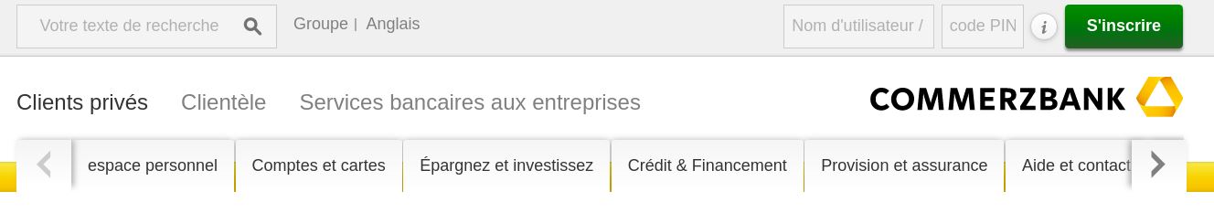 Exemple header COMMERZBANK