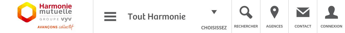 Exemple header HARMONIE MUTUELLE