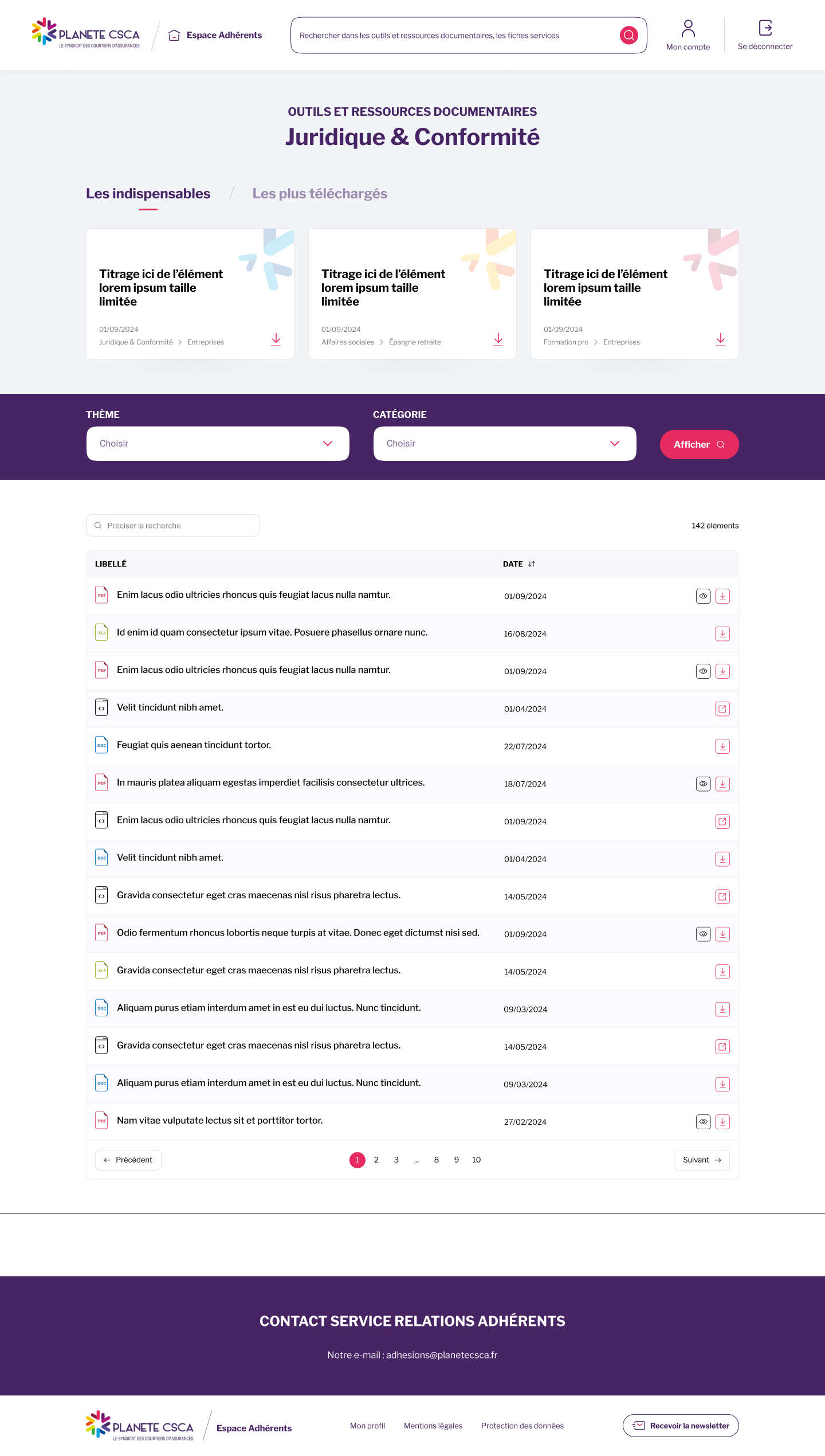 Espace Documentaire Planète CSCA