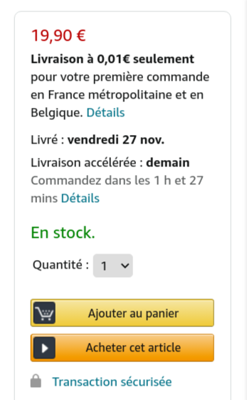 exemple UX writing amazon