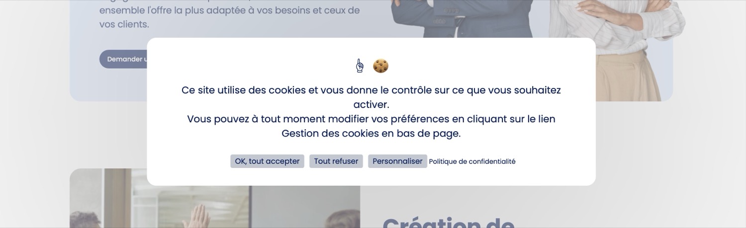 CMP site assurance cookie