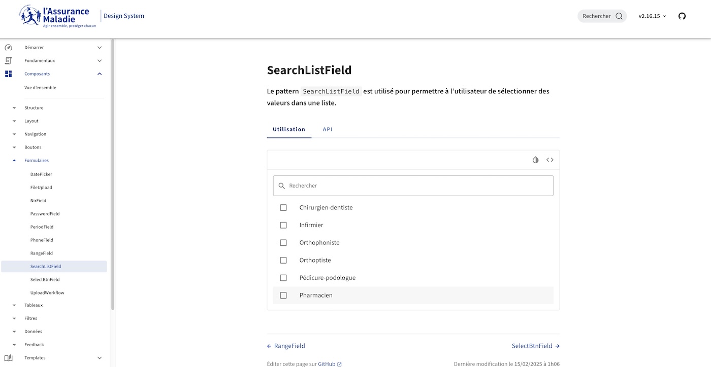 design system france assurance UI toolkit