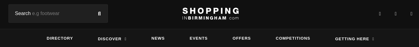exemple header shopping in birmingham