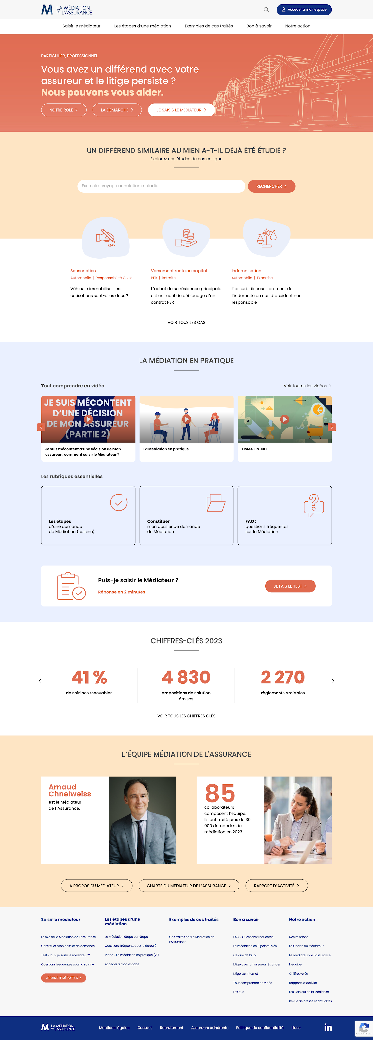 Nouvelle home Médiation de l'Assurance