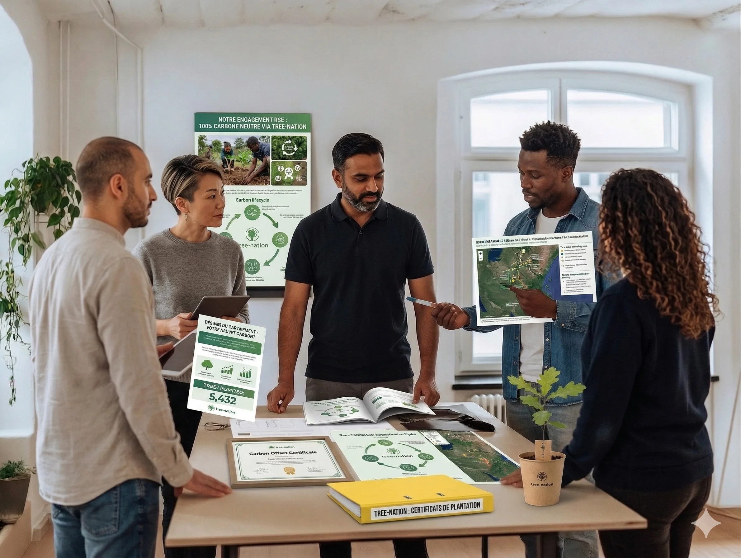 RSE compensation carbone et partenariat Tree Nation