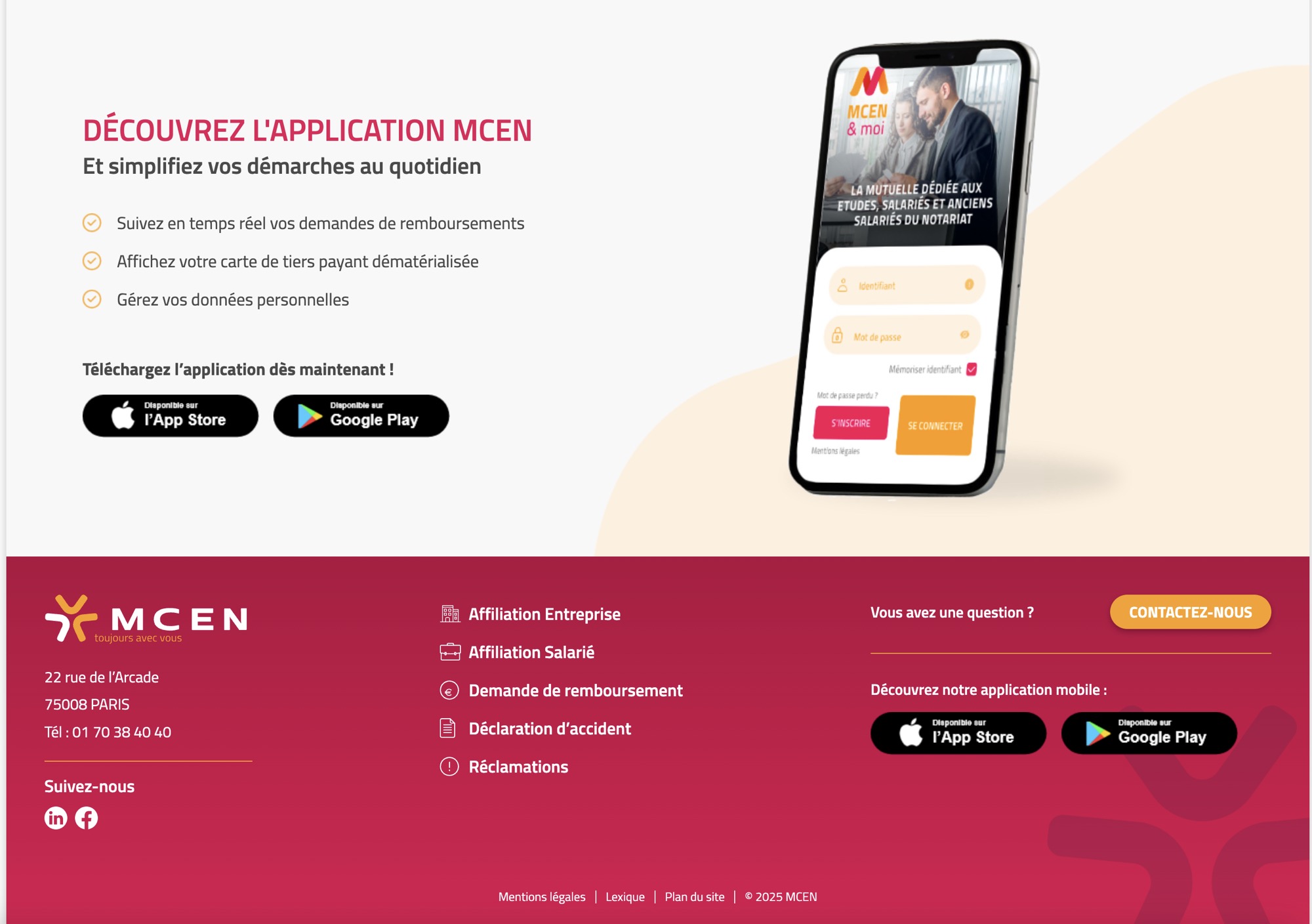 promo appli sur site web mutuelle