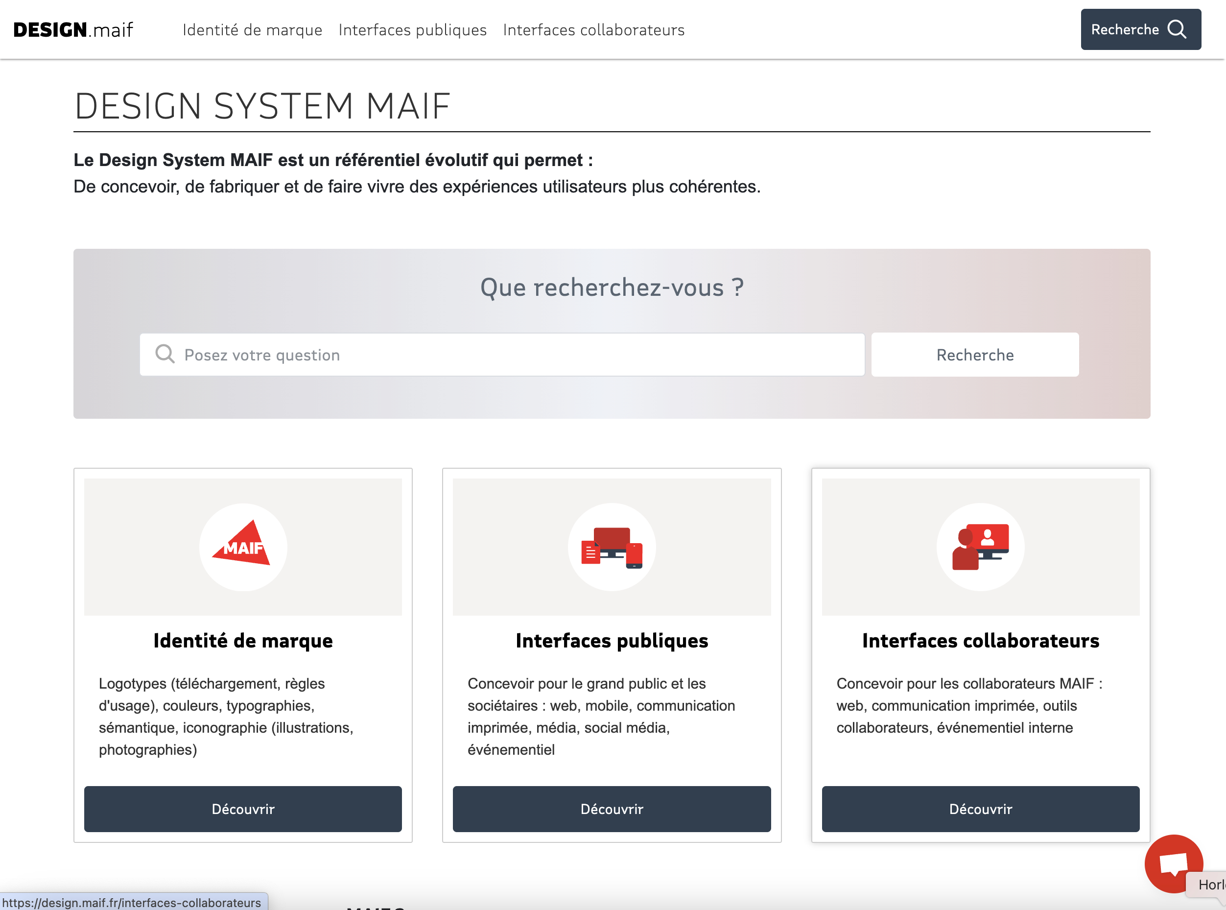 visuel design system maif