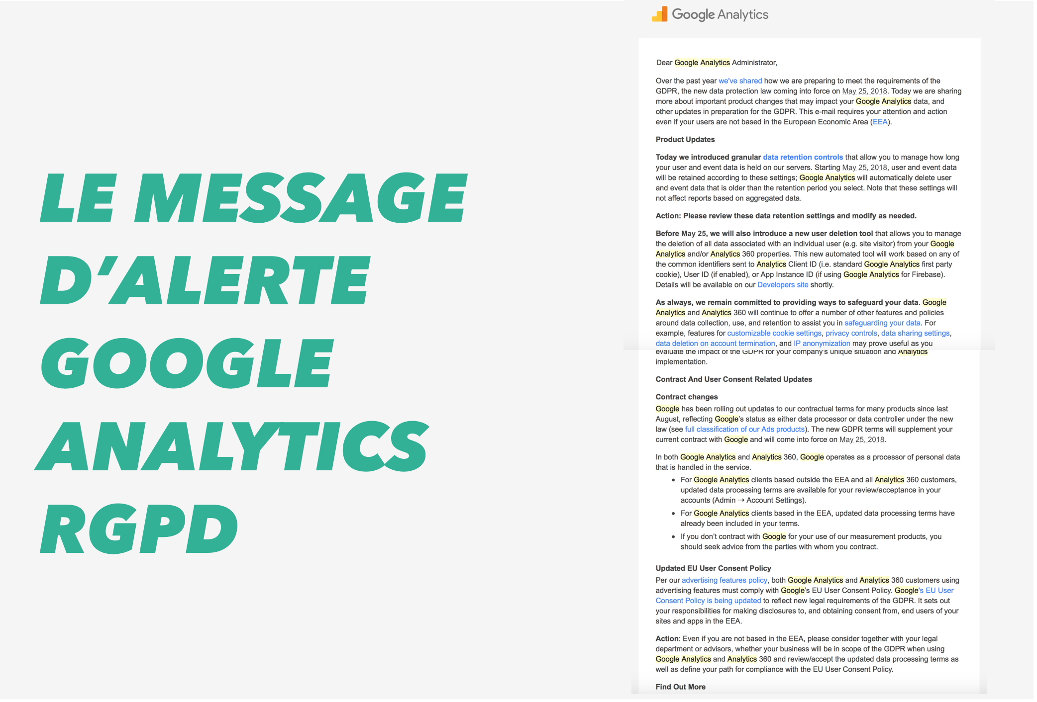 google analytics rgpd