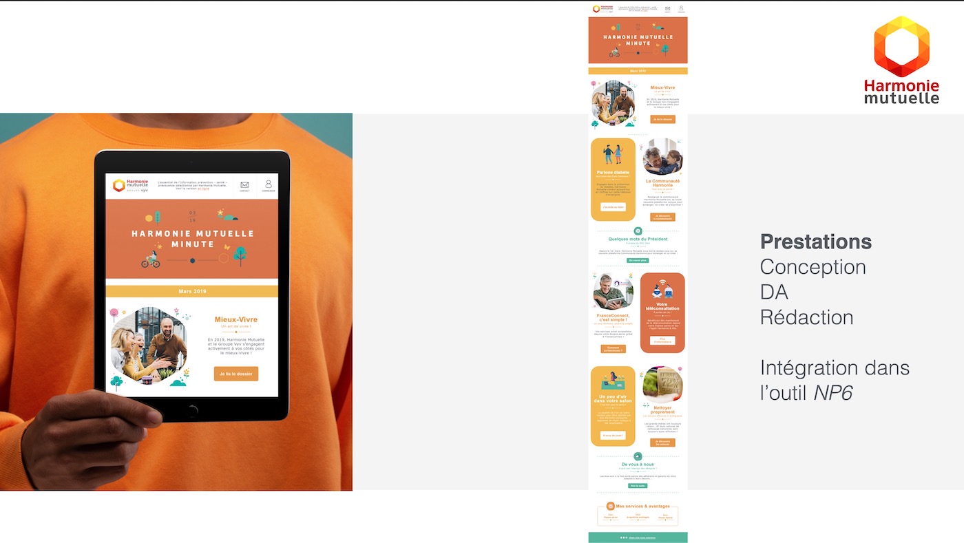 harmonie mutuelle newsletter responsive
