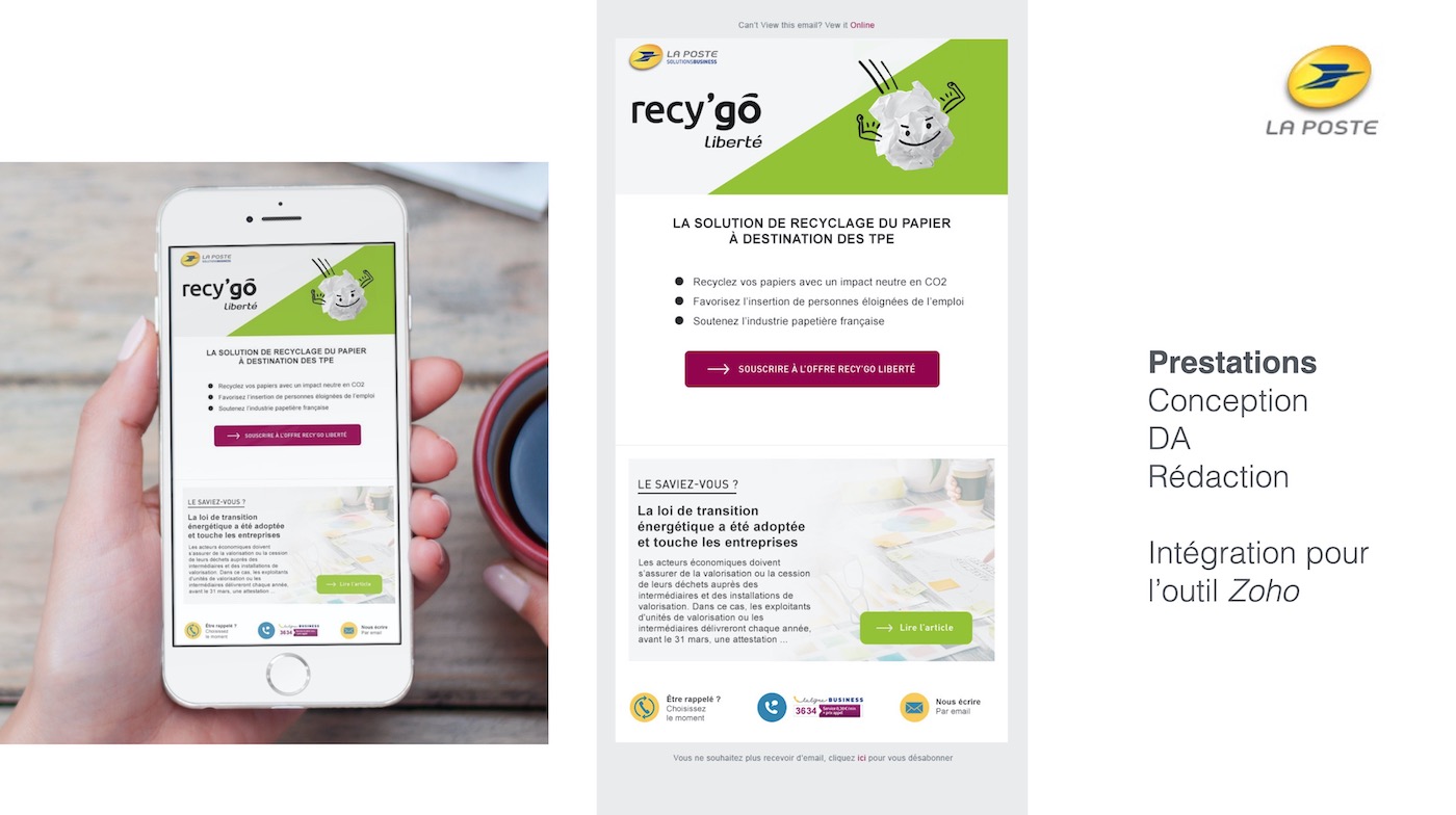 La Poste Recygo email responsive