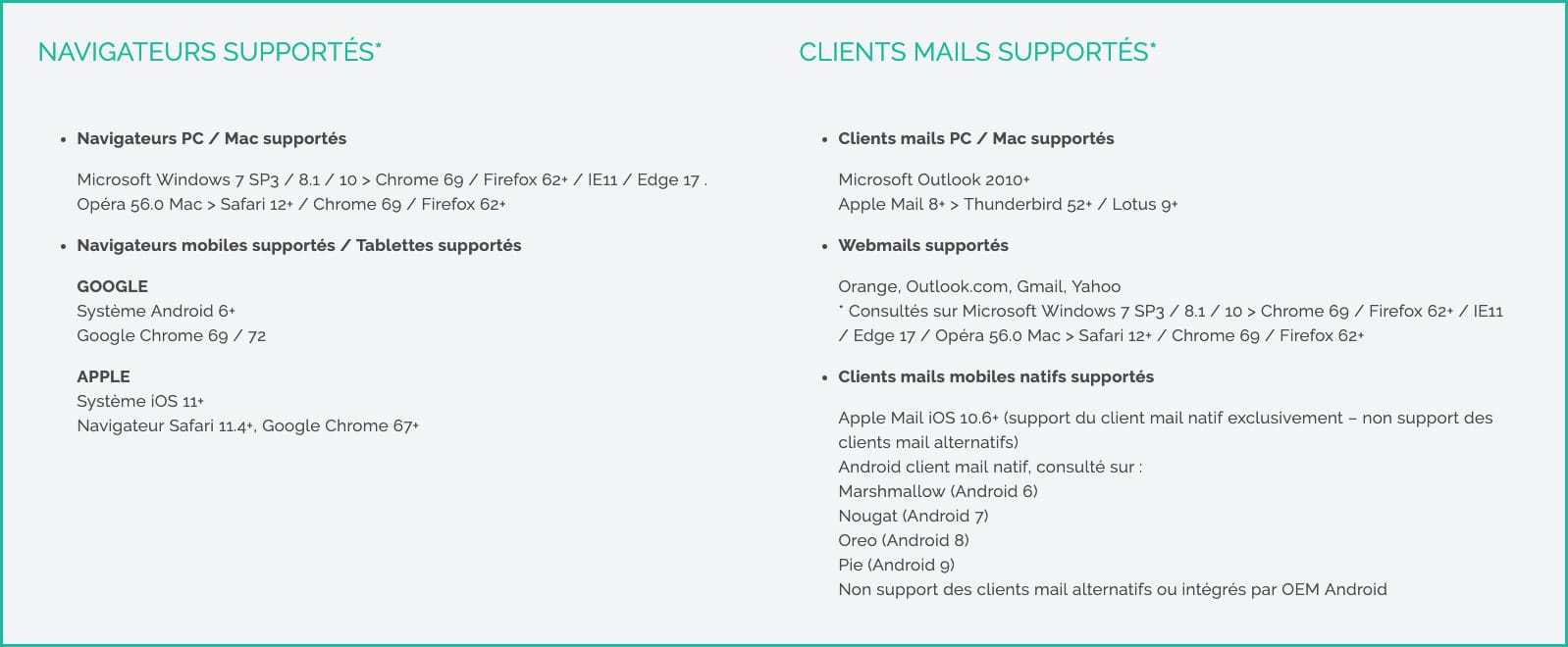 compatibilite navigateur