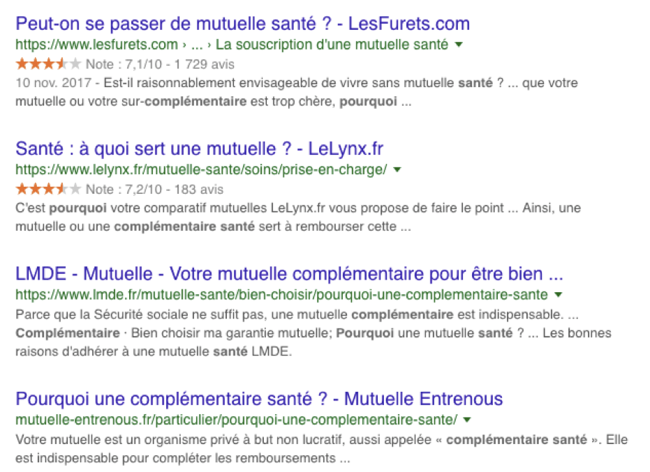 SEO SEA Référencement Assurance Mutuelle