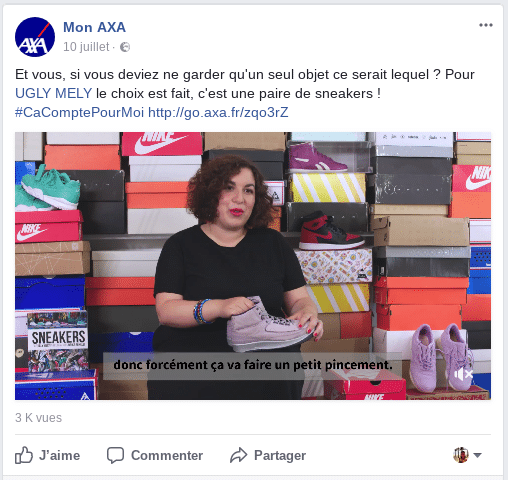 AXA Content Marketing Instagram Influenceur