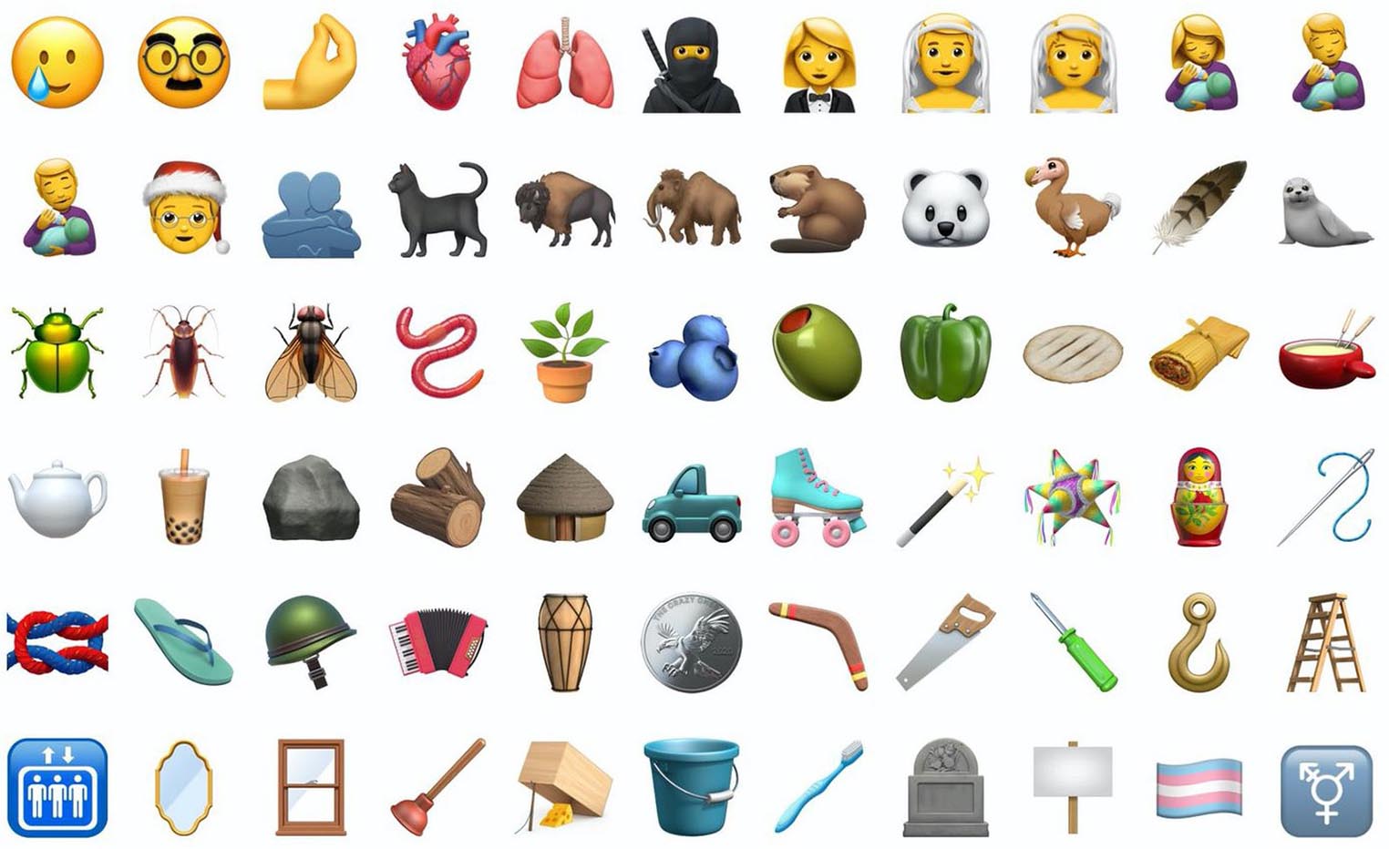 Nouveaux emojis apple ios 14-2 iphone ipad