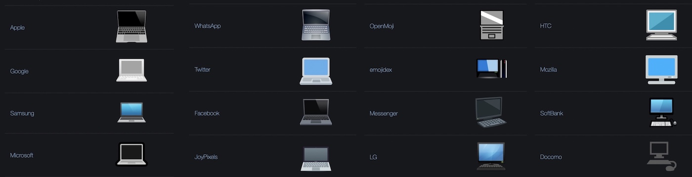emojis apple laptop