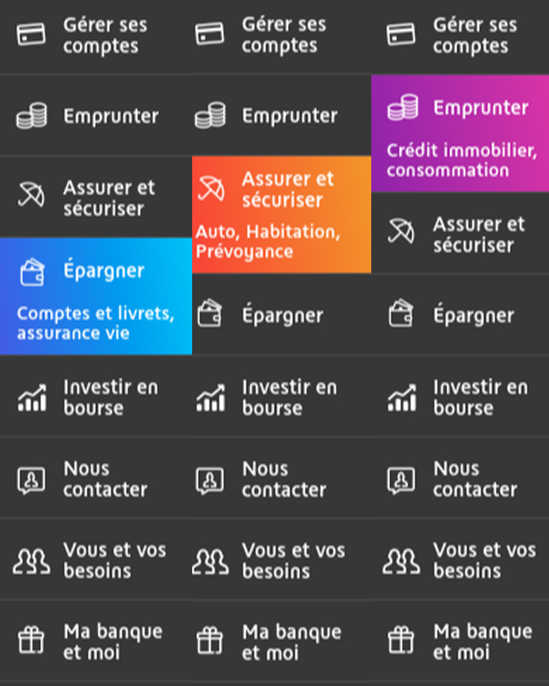 micro interaction bnp menu