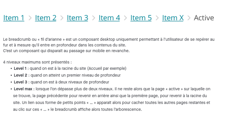 design system fil d ariane