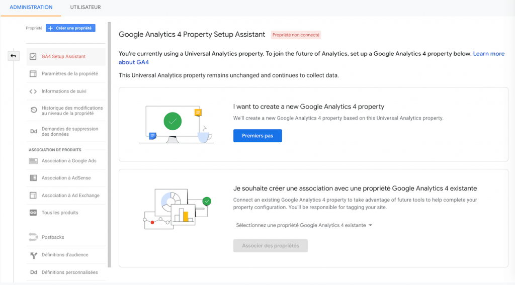 Google Analytics 4 Assistant d'installation