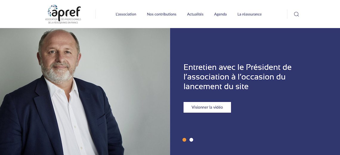 Site | Pour l'APREF, Association des Professionnels de la Réassurance, une refonte intégrale de site