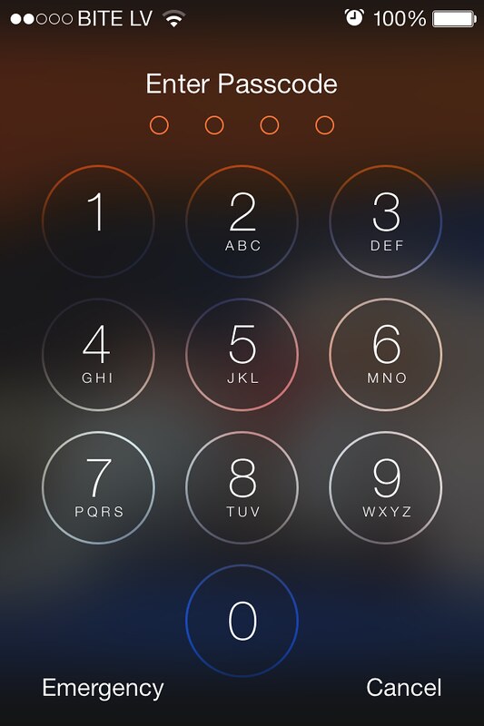 Glassmorphism sur ios7