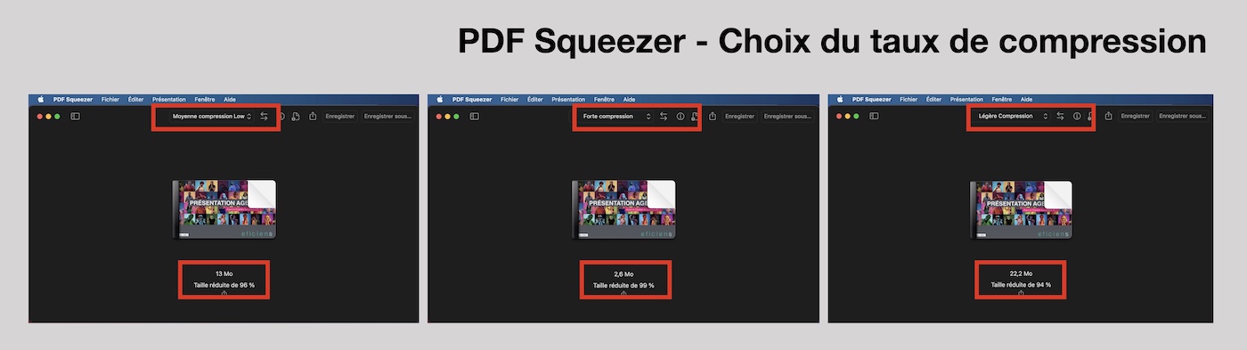 PDF Squeezer compression PDF