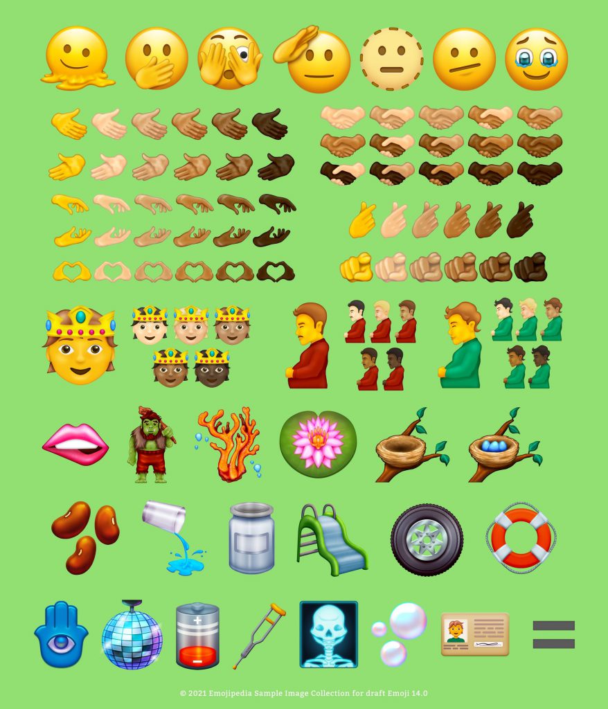 tous les nouveaux emojis 2022