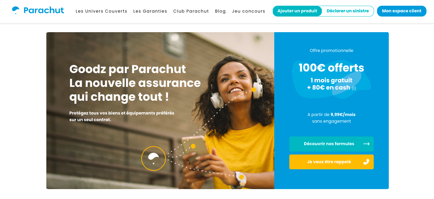 Site web Parachut