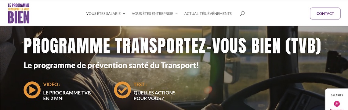 Site | Pour Carcept Prev, Groupe KLESIA : une création de site vitrine « Transportez-Vous Bien »