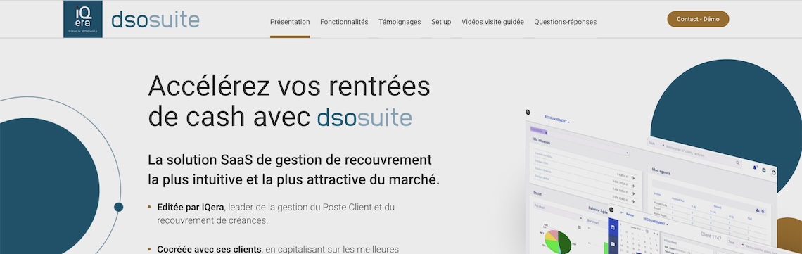 Site | Pour IQERA, une création de site vitrine pour présenter dsosuite
