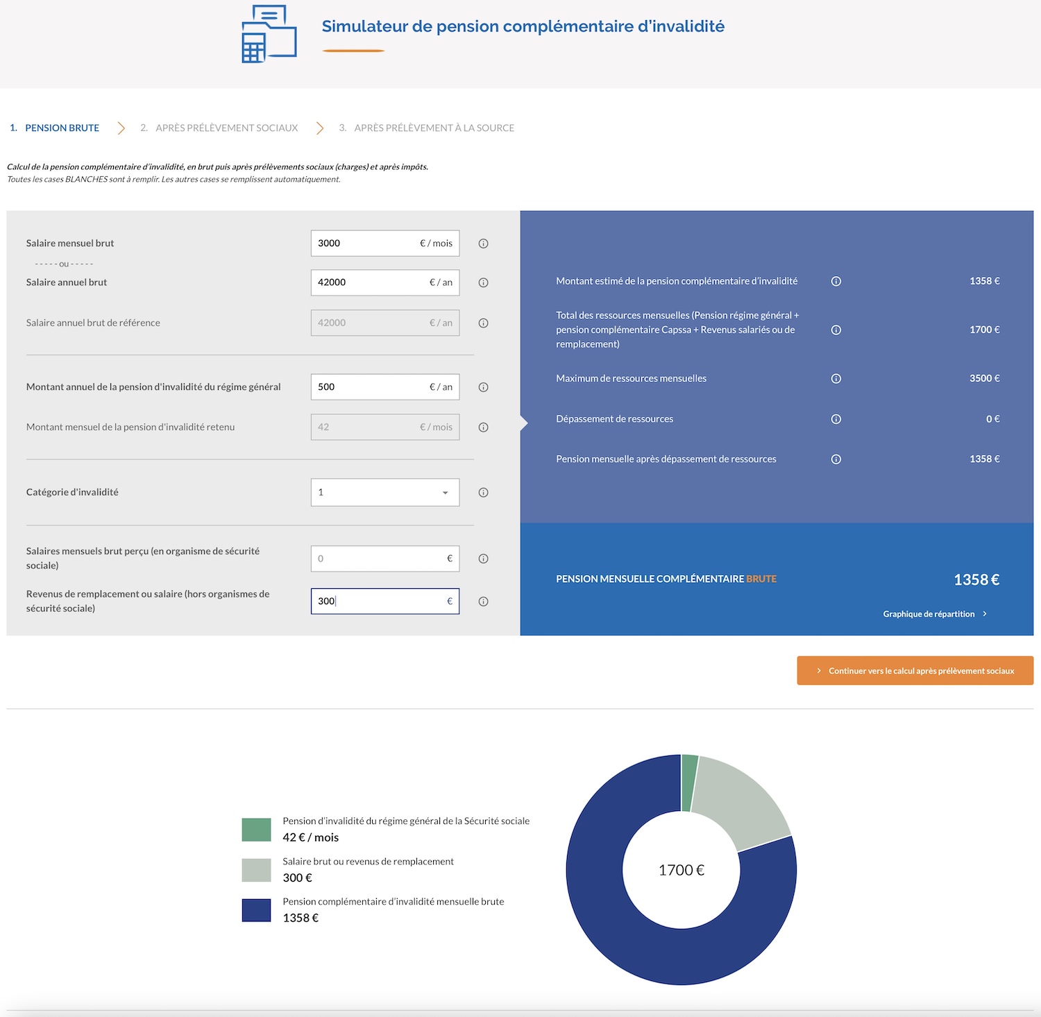 SIMULATEUR PREVOYANCE CAPSSA