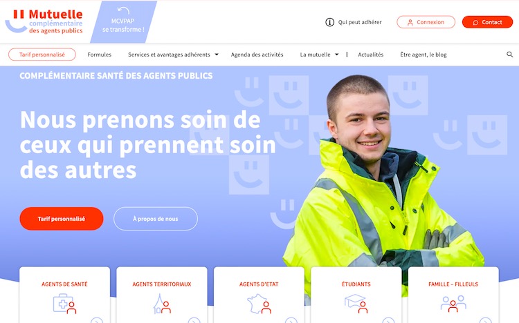 Site | Pour la Mutuelle Complémentaire des Agents Publics, une refonte de site